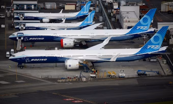 Máy bay Boeing đậu tại sân bay quốc tế quận King ở Seattle, Washington, tháng 6/2022. Ảnh: Reuters