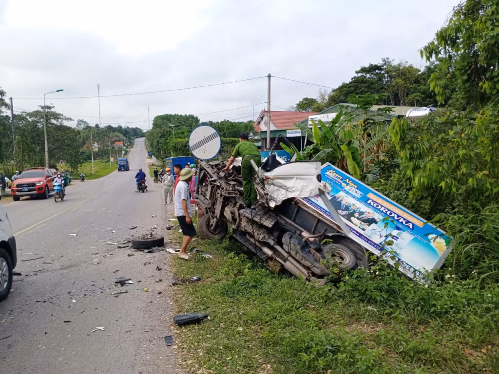 Hiện trường xảy ra tai nạn.