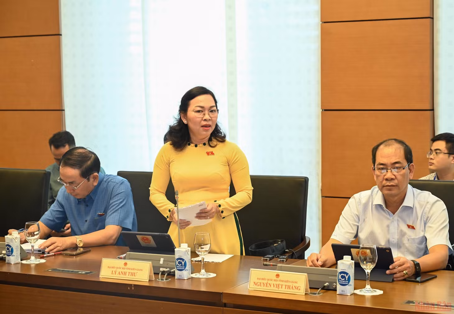Đại biểu Lý Anh Thư. (Ảnh: NGUYÊN LINH)