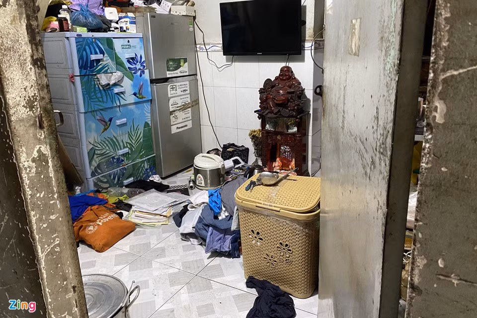 Căn phòng trọ xảy ra vụ việc. Ảnh: An Huy.