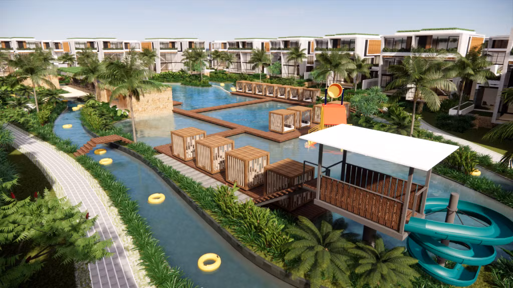 Cụm tiện ích tại Sailing Club Residences Ha Long Bay.