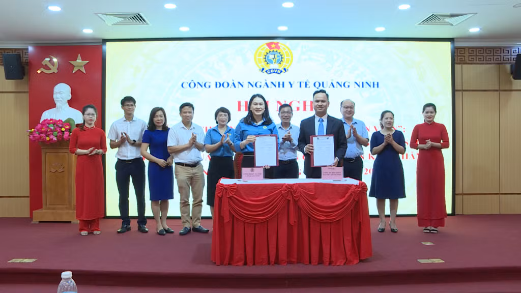 Công đoàn ngành Y tế Quảng Ninh và Công ty Bảo Việt Nhân thọ Quảng Ninh ký kết thỏa thuận hợp tác chương trình “phúc lợi đoàn viên”.