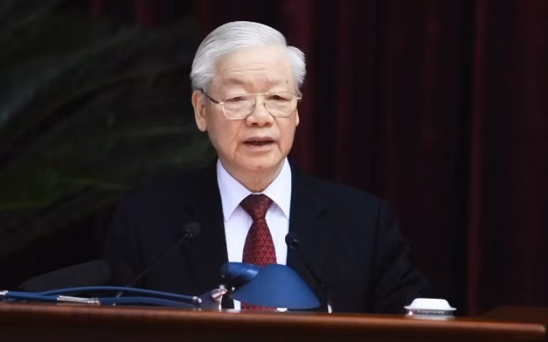 Tổng Bí thư Nguyễn Phú Trọng chủ trì và phát biểu khai mạc Hội nghị.