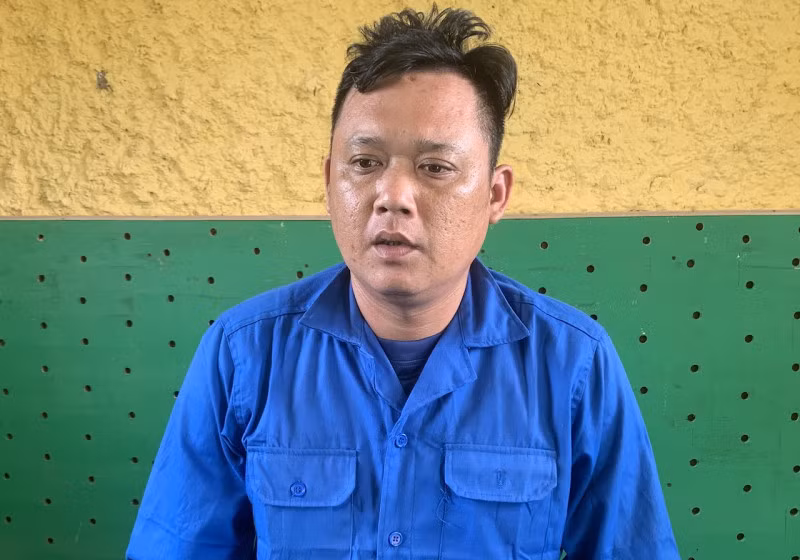 Nguyễn Thành Trung tại cơ quan điều tra.