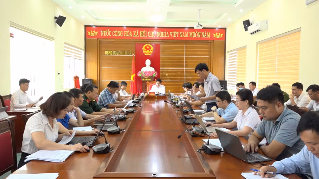 Huyện Hải Hà họp sơ kết 6 tháng đầu năm 2022 về công tác chuyển đổi số
