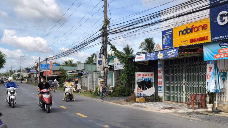 Hiện trường nơi xảy ra vụ án mạng.