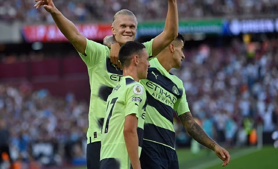 Man City tỏ ra vượt trội so với đối thủ. Ảnh: AFP