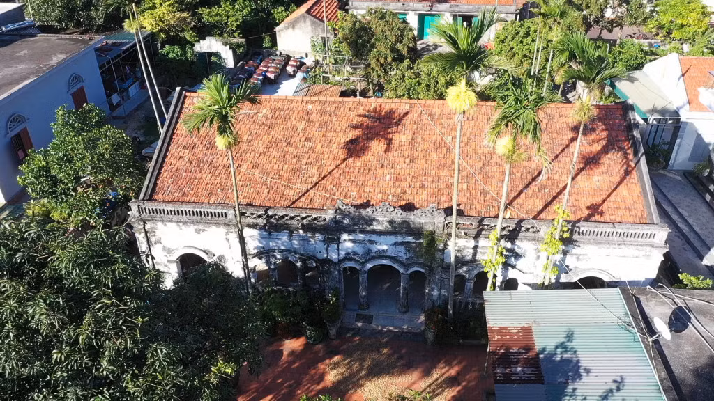 Ngôi nhà cổ của vợ chồng bà Vũ Thị Dược.