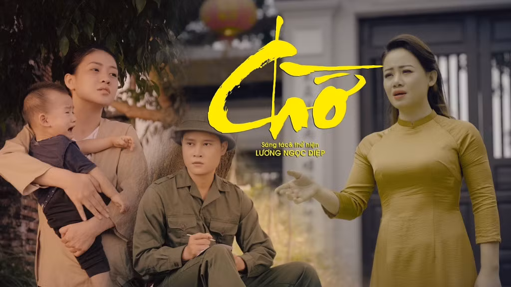 Ca khúc "Chờ" do Lương Ngọc Diệp sáng tác và biểu diễn viết về đề tài người lính trong thời chiến và bày tỏ sự thương cảm, trân trọng tới hậu phương.
