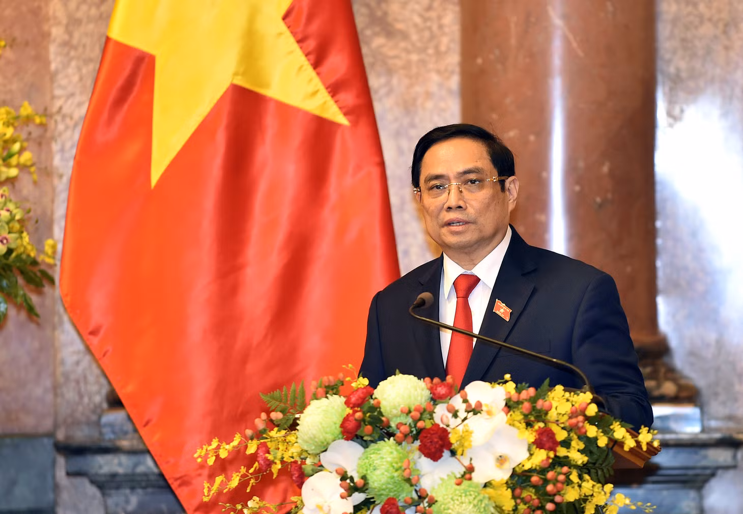 Thủ tướng Phạm Minh Chính: “Chính phủ nguyện cống hiến hết sức mình phụng sự Tổ quốc, phục vụ Nhân dân". Ảnh: VGP/Nhật Bắc Thủ tướng Phạm Minh Chính: “Chính phủ nguyện cống hiến hết sức mình phụng sự Tổ quốc, phục vụ Nhân dân". Ảnh: VGP/Nhật Bắc