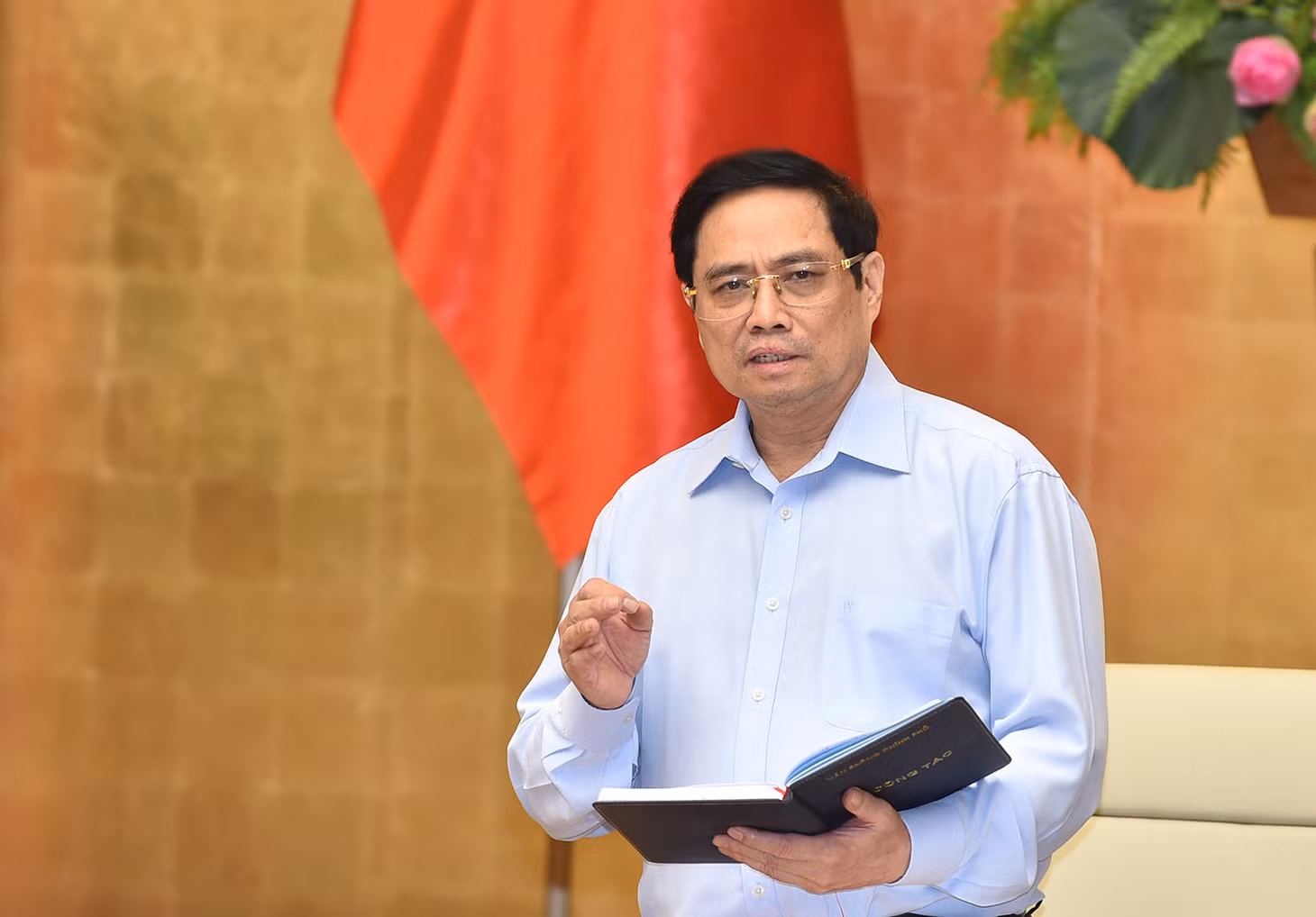 Thủ tướng Phạm Minh Chính yêu cầu Bí thư Tỉnh ủy, Thành ủy, Chủ tịch UBND các tỉnh, thành phố lãnh đạo, chỉ đạo thực hiện nghiêm nếu áp dụng Chỉ thị 16 và có thể ở mức cao hơn về một số điểm - Ảnh: VGP/Nhật Bắc