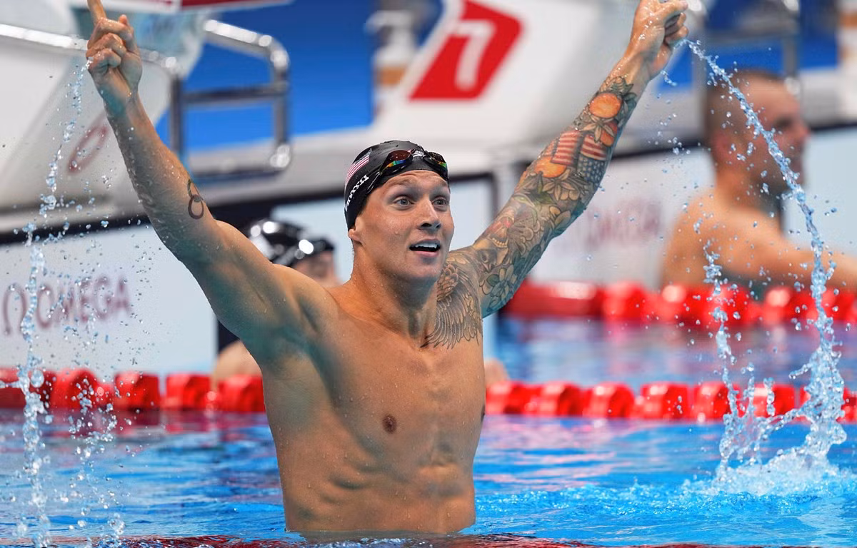 Caeleb Dressel của Mỹ lập kỷ lục nội dung bơi bướm. (Ảnh: THX/TTXVN)
