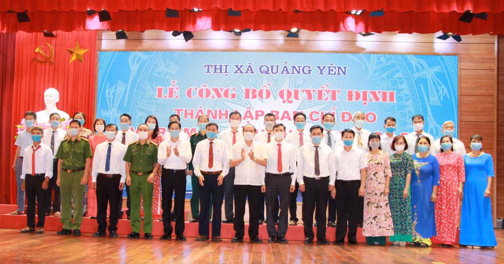 TX Quảng Yên ra mắt Mô hình an ninh cơ sở phường Cộng Hòa, tháng 7/2021.