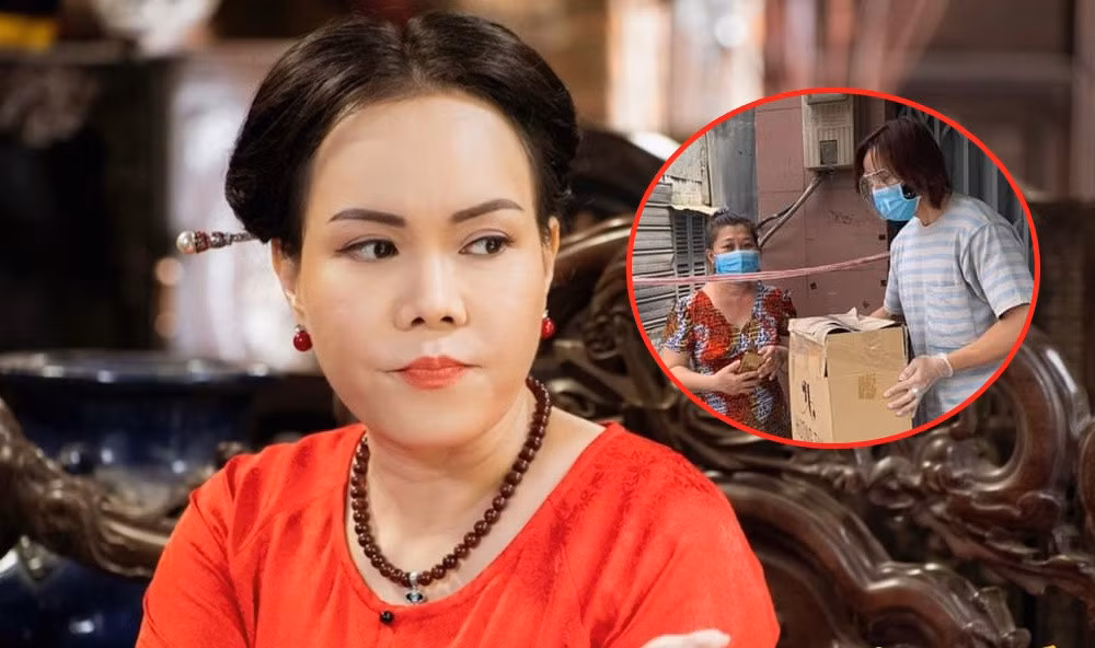 Vợ chồng Việt Hương nỗ lực giúp người dân nghèo trong mùa dịchẢNH: FBNV