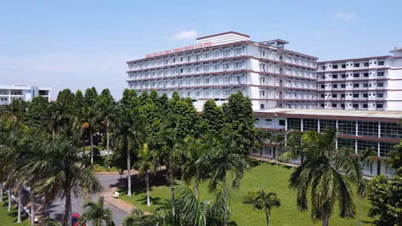 Bệnh viện Đa khoa Trung ương Cần Thơ - nơi tài xế đang điều trị. Ảnh: Bệnh viện cung cấp