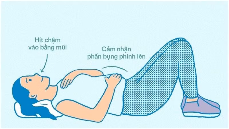 Bài tập hít thở sâu giúp giảm căng thẳng cho sĩ tử trong mùa thi.