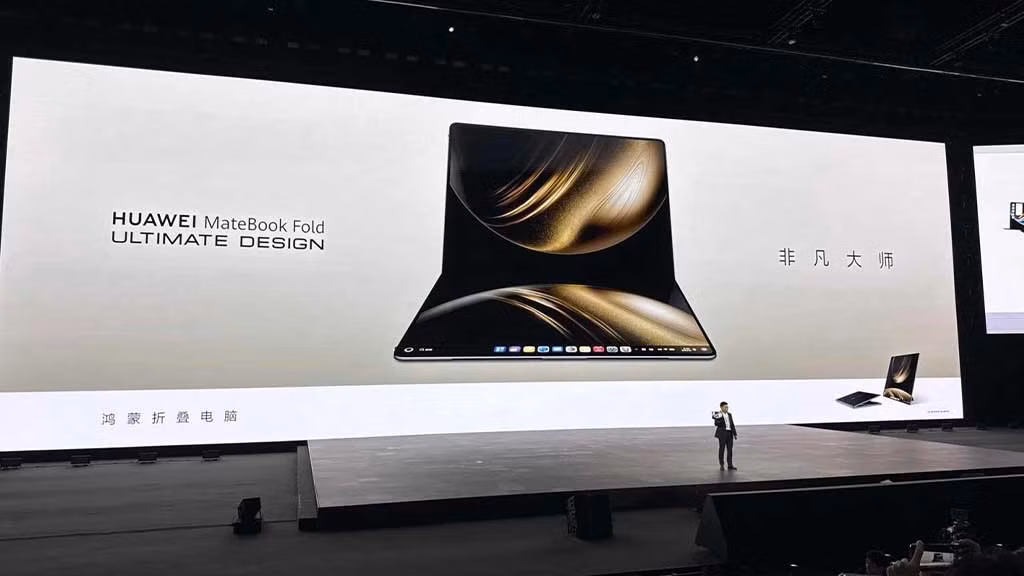 Huawei công bố máy tính xách tay MateBook Fold Ultimate Design. Ảnh: huaweicentral.com