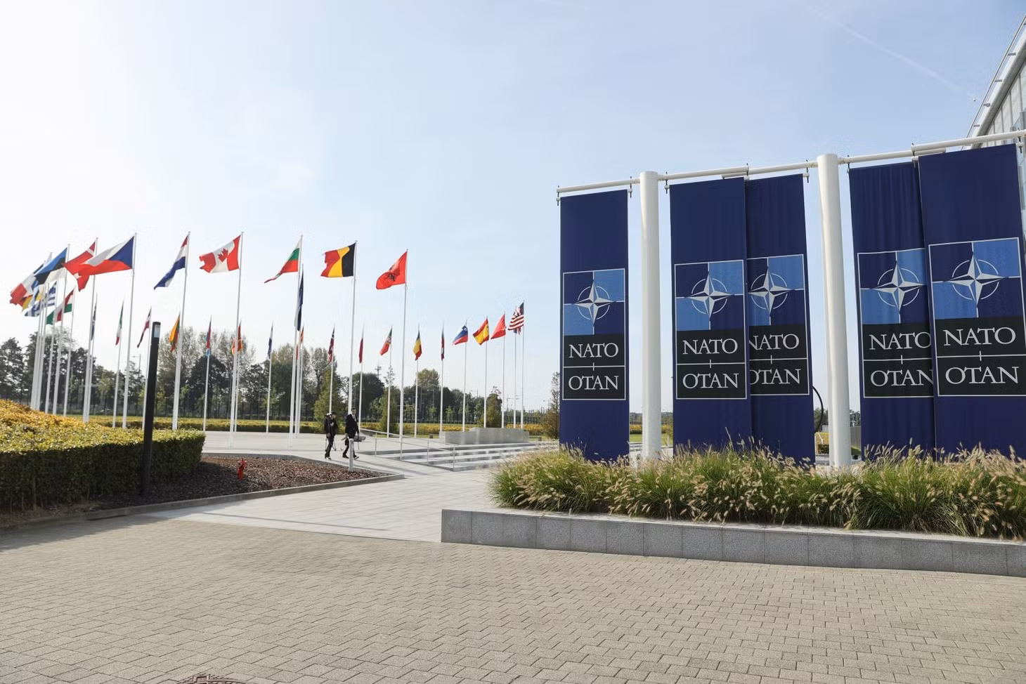 Trụ sở Tổ chức Hiệp ước Bắc Đại Tây Dương (NATO) tại Brussels, Bỉ. Ảnh: THX/TTXVN