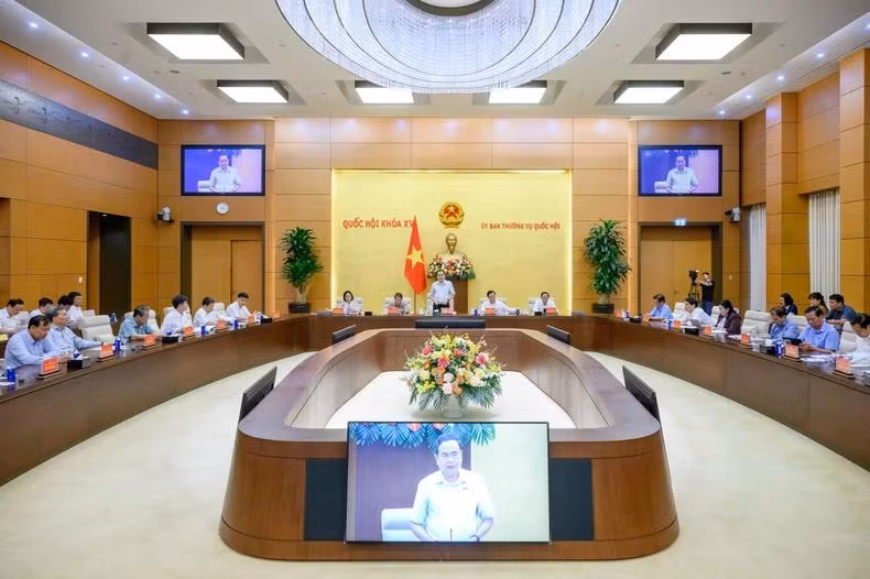Quang cảnh cuộc họp tại Nhà Quốc hội. (Ảnh: Duy Linh)