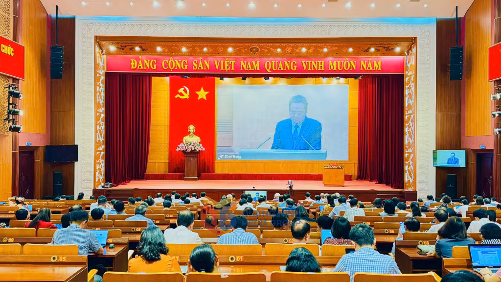 Chủ tịch Quốc hội Trần Thanh Mẫn,phát biểu tại hội nghị.