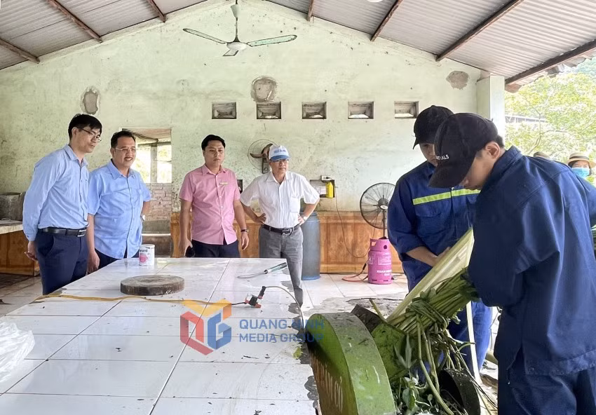 Cán bộ Sở KH&amp;CN Quảng Ninh kiểm tra tiến độ thực hiện nhiệm vụ KHCN tại Công ty CP Thiên Thuận Tường (TP Cẩm Phả).