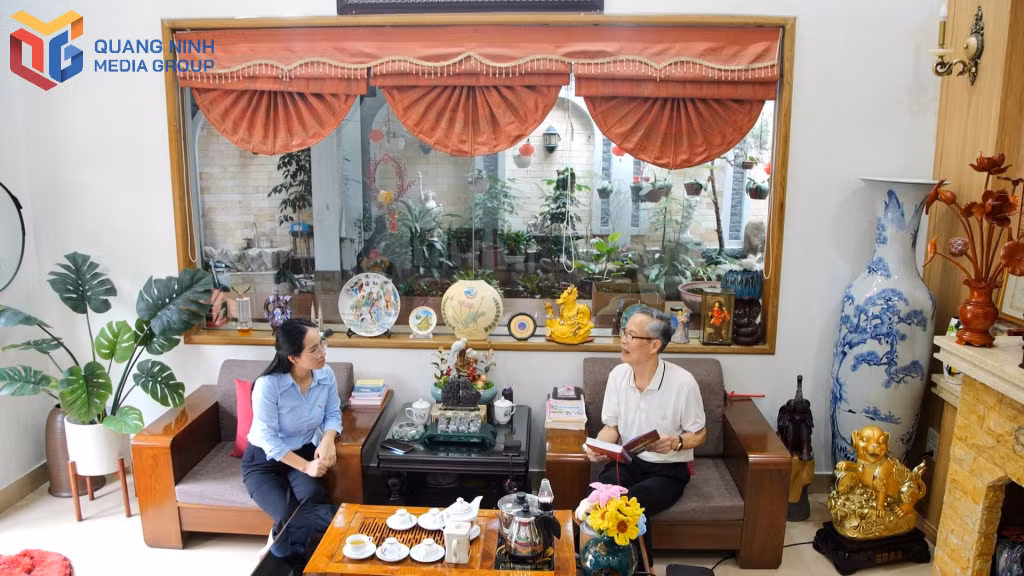 Ông Trần Văn Đĩnh chia sẻ cùng phóng viên Trung tâm Truyền thông Quảng Ninh.