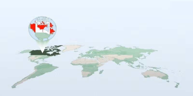 Canada là đất nước có vị trí địa lý thuận lợi.