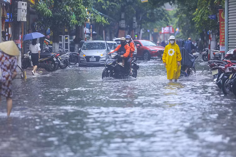Mưa lớn trên diện rộng nhiều khu vực