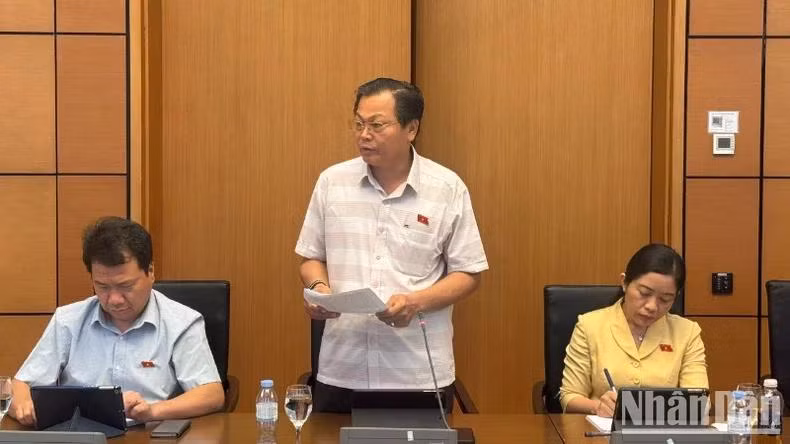 Đại biểu Lưu Văn Đức (Đoàn Đắk Lắk). (Ảnh: BÙI GIANG)