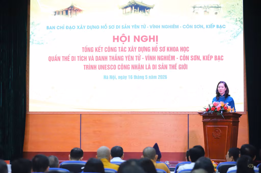 Hội nghị tổng kết công tác xây dựng hồ sơ khoa học Quần thể Di tích và danh thắng Yên Tử - Vĩnh Nghiêm – Côn Sơn, Kiếp Bạc trình UNESCO công nhận là Di sản thế giới.