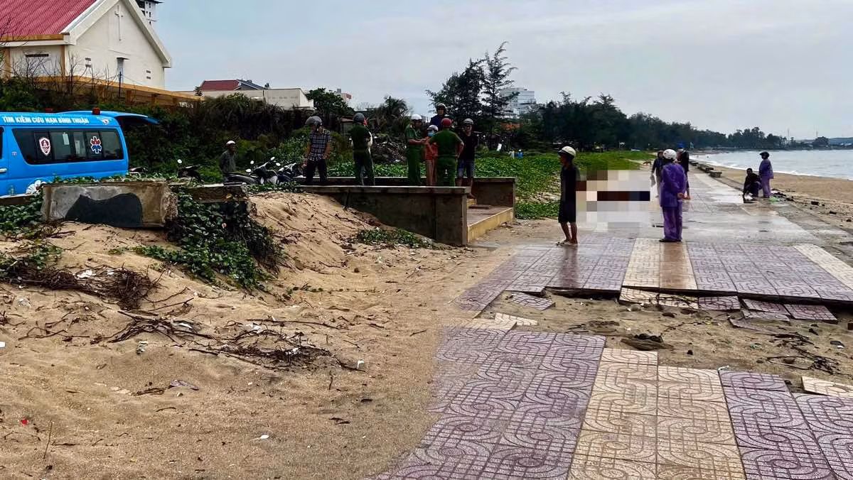 Vị trí tìm thấy thi thể nạn nhân. Ảnh: Duy Tuấn