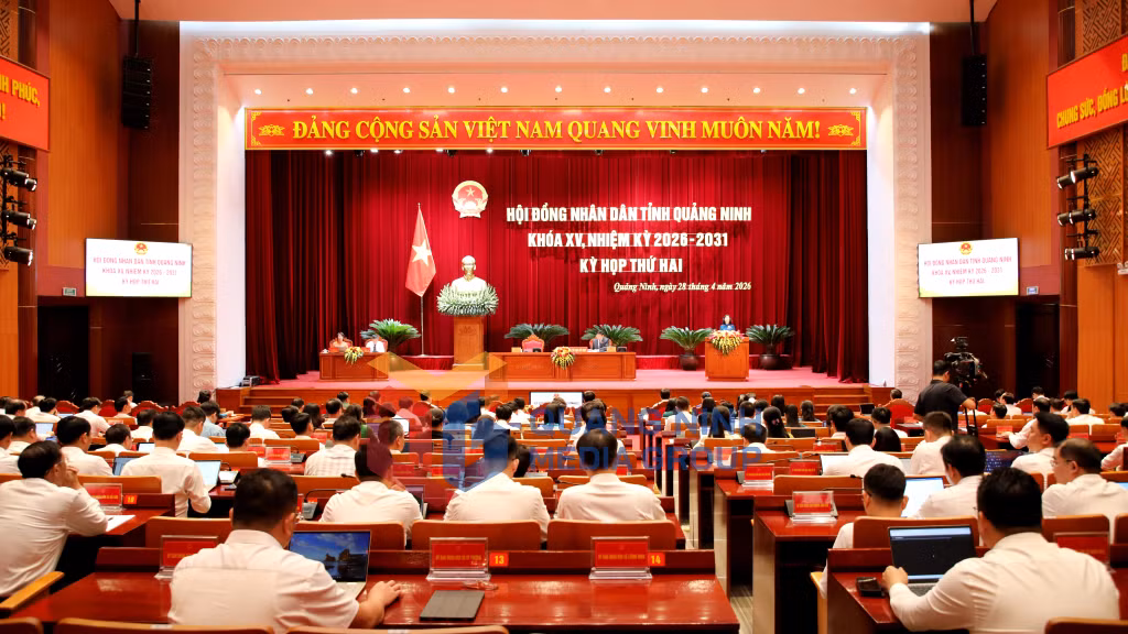 Quang cảnh Kỳ họp thứ 2 HĐND tỉnh khóa XV (5-2026). Ảnh: Thu Chung