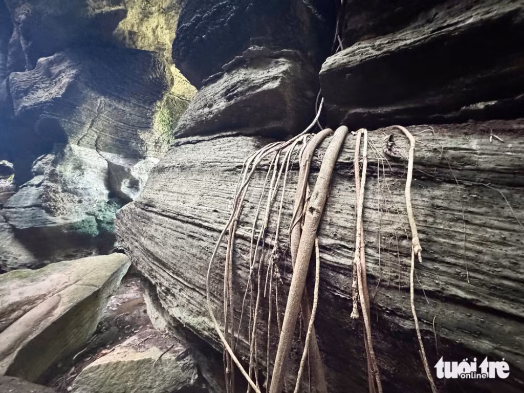 Các phiến đá ở Hang Dơi