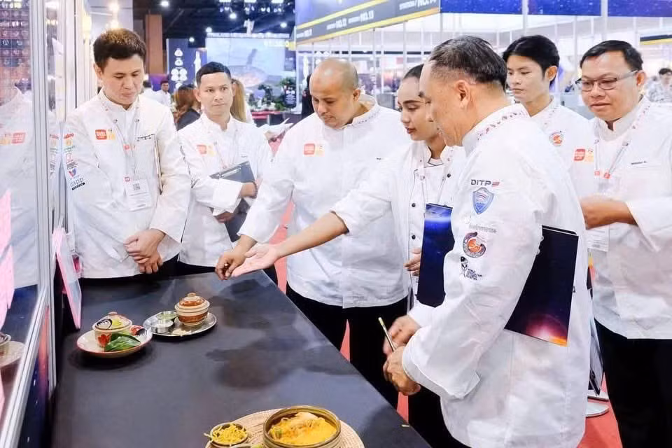 Phần thi của Đội tuyển đầu bếp Hà Nội.