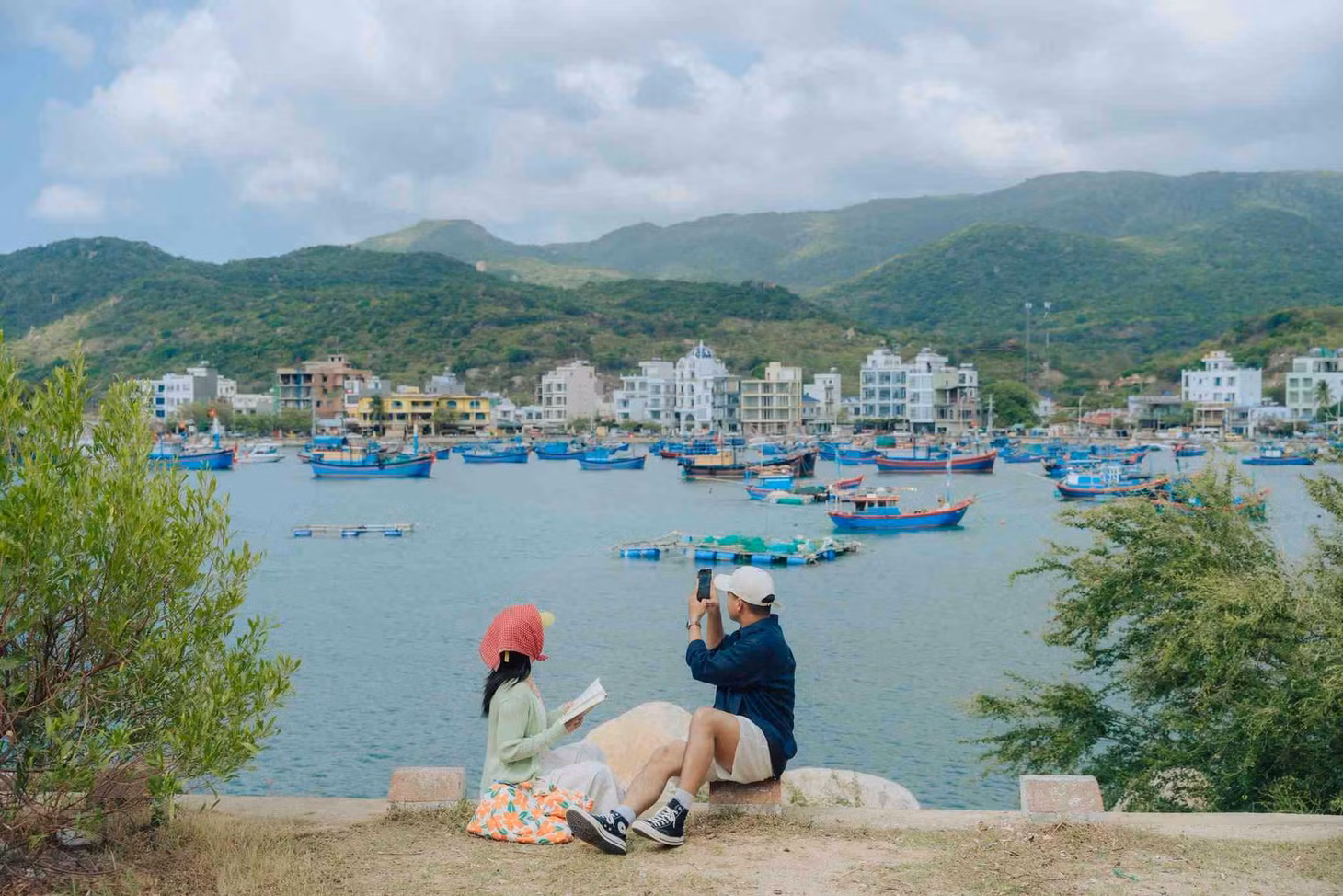 Vịnh Vĩnh Hy thuộc xã Vĩnh Hải, tỉnh Khánh Hòa. Ảnh: Linh Xinh