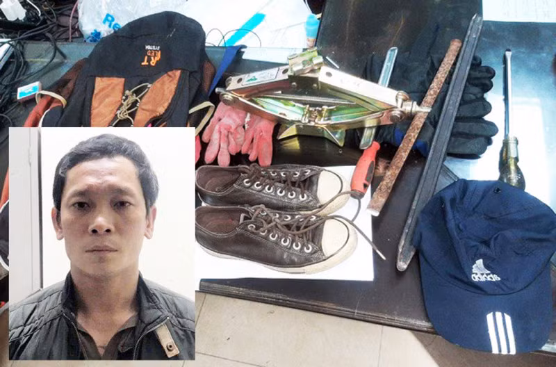 Nguyễn Tuấn Minh và công cụ phá kép trộm cắp tài sản.