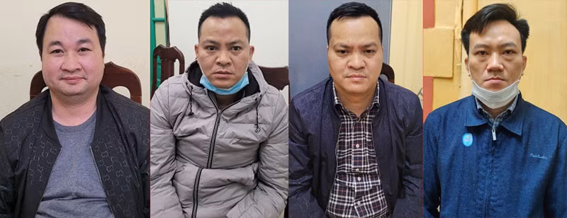 Các đối tượng trong vụ án.