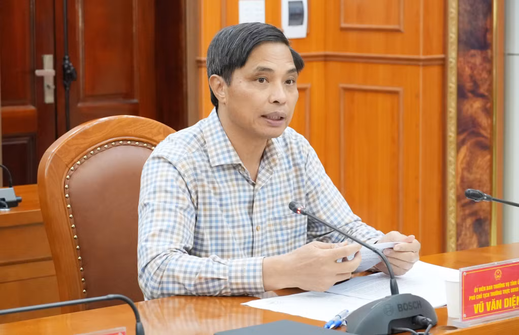 Đồng chí Vũ Văn Diện, Uỷ viên BTV Tỉnh uỷ, Phó Chủ tịch Thường trực UBND tỉnh.