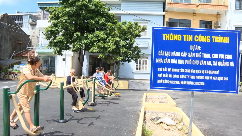 Các dự án cải tạo, nâng cấp sân thể thao, khu vui chơi trên địa bàn hoàn thành đúng tiến độ, nâng cao chất lượng đời sống người dân.