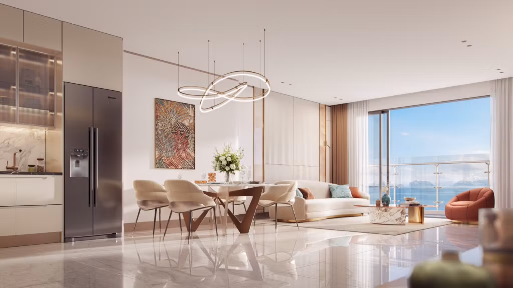 Không gian rộng thoáng với tầm nhìn panorama bên trong mỗi căn hộ The Bayside. (Nguồn: MIK Group)