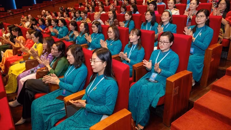 Với tinh thần “Đoàn kết-Bản lĩnh-Nhân ái-Sáng tạo-Phát triển”, thành công của Đại hội sẽ tạo động lực mới, khí thế mới và khơi dậy tiềm năng, trí tuệ, khát vọng cống hiến của cán bộ, hội viên phụ nữ. (Ảnh: THỦY NGUYÊN)