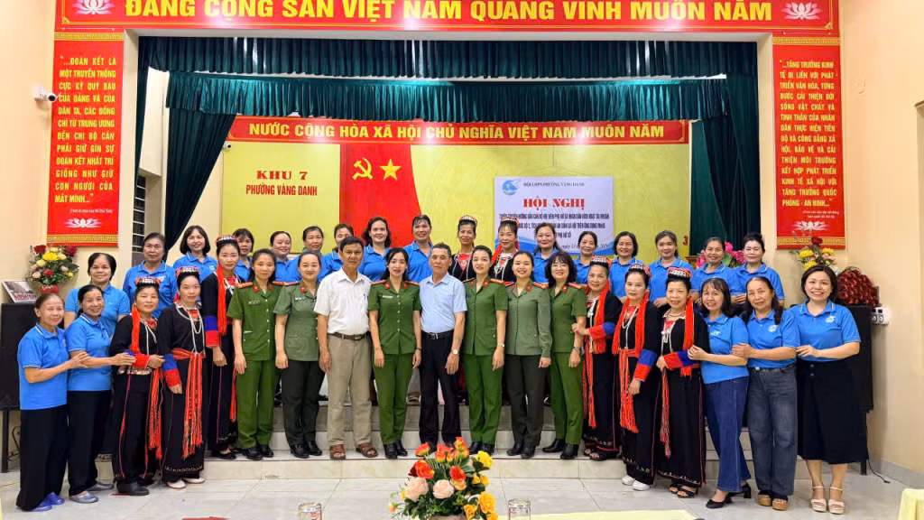 Chi hội Phụ nữ khu phố 7, phường Vàng Danh ra mắt mô hình “Chi hội số”.