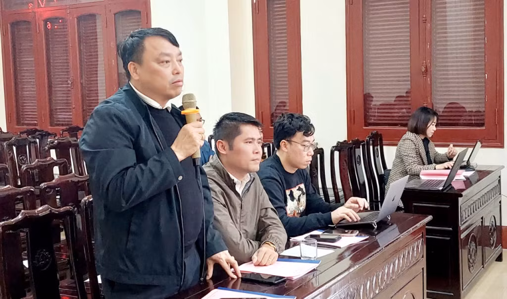 Đại diện các cơ quan báo chí phát biểu tại hội nghị