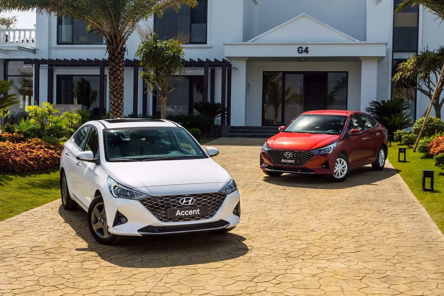 Hyundai Accent nỗ lực vượt qua Vios trong tháng 12. Ảnh: TC Motor.