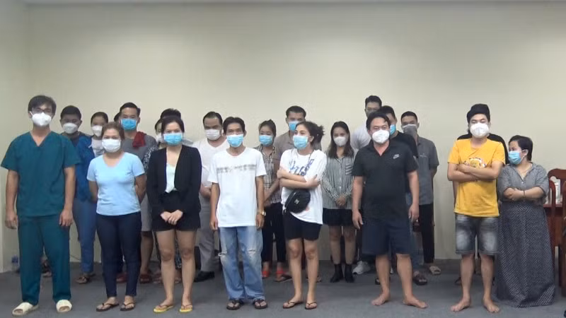 Nhóm đối tượng trong đường dây đánh bạc tại cơ quan Công an.
