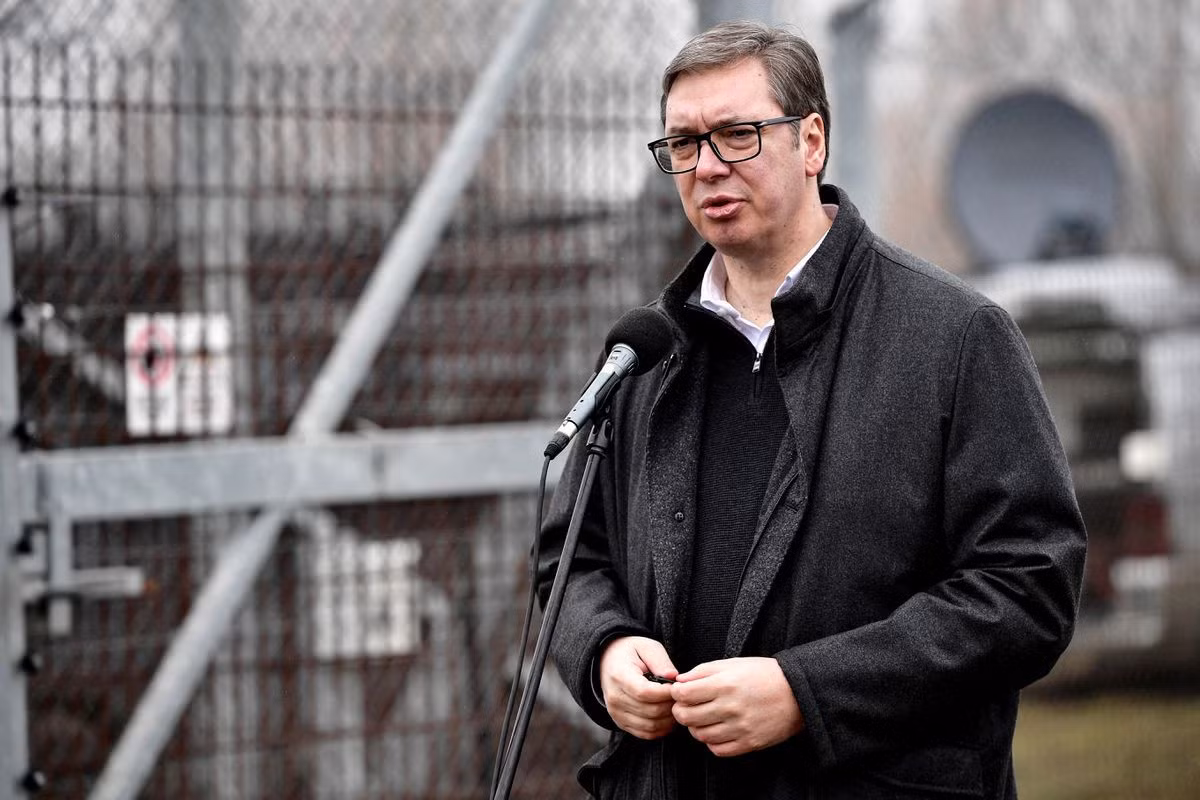 Tổng thống Serbia Aleksandar Vucic. Ảnh: Reuters