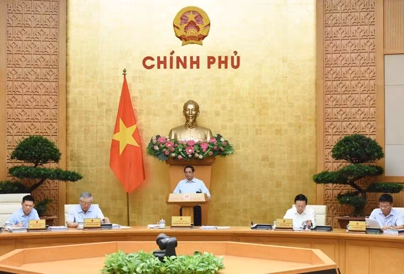 Thủ tướng Phạm Minh Chính chủ trì Phiên họp Chính phủ chuyên đề về xây dựng pháp luật tháng 9/2024 (Ảnh: Trần Hải).