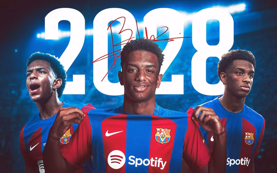 CHÍNH THỨC: Barcelona gia hạn Alejandro Balde - Bóng Đá