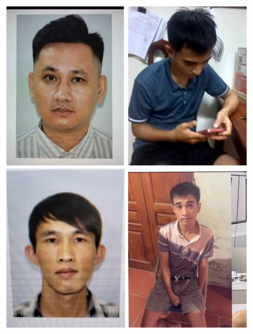 Các đối tượng trong vụ án. Ảnh: Cơ quan Công an cung cấp