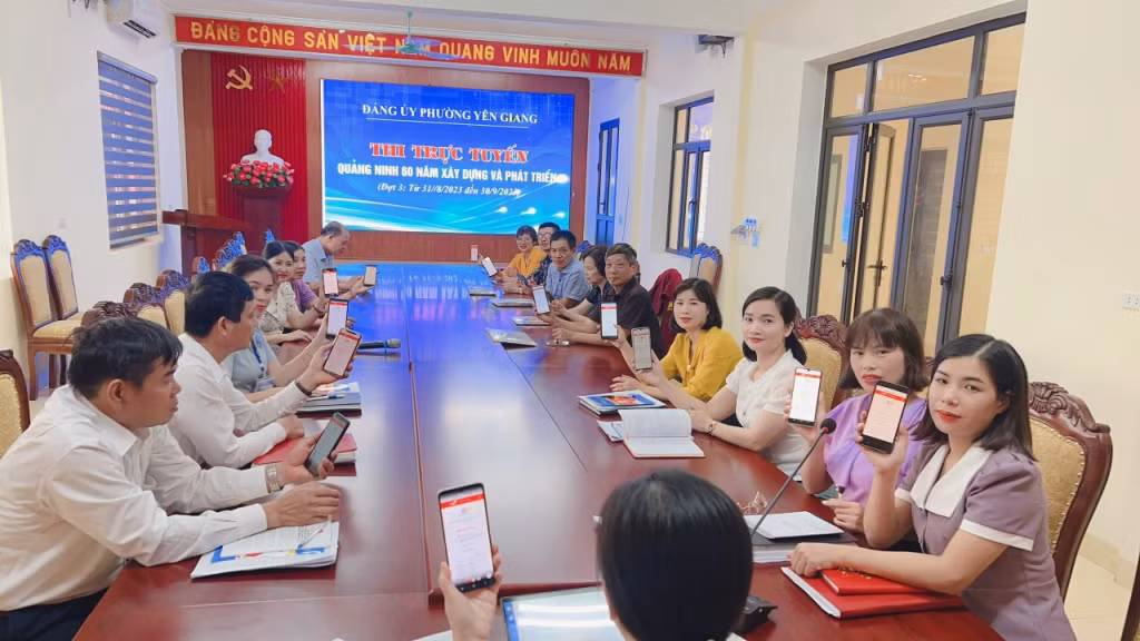 Phường Yên Giang (TX Quảng Yên) hào hứng tham Cuộc thi.